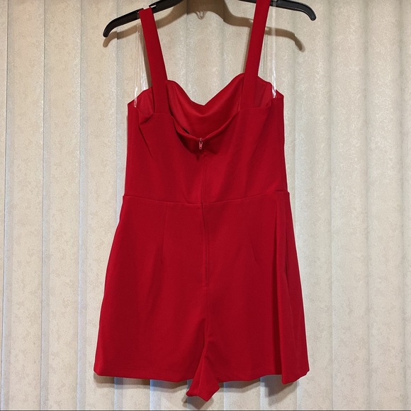 crystal sky jumpsuit shorts red XS S M - Picture 3 of 8